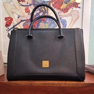 MCM Nuovo Large Saffiano Leather 2 in 1 Crossbody tote